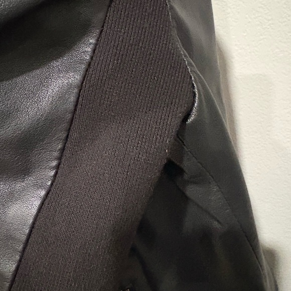 Ted Baker XS leather jacket with puffed shoulder - Picture 12 of 13